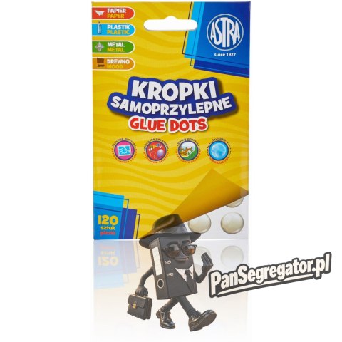 Kropki samoprzylepne 120 sztuk Masa mocująca GLUE DOTS 401119002 ASTRA