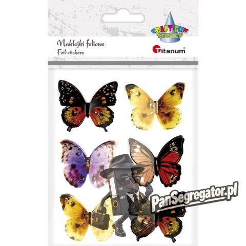 Naklejka Craft-Fun Series motyle 3D 362066 TITANUM