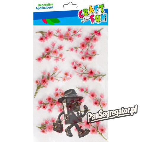 Naklejki 110x210 KWIATY 3D 501866 CRAFT WITH FUN