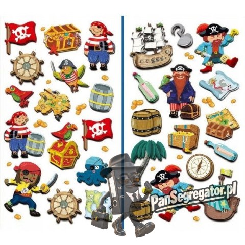 Naklejki 3D PIRACI mix CLA14 BREWIS