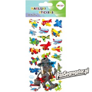 Naklejki 3D PUFFY Funny Aircraft 95mm x 220mm HA 4241 9522-KP04 HAPPY COLOR