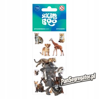 Naklejki 66x126mm DZIKIE ZWIERZĘTA 550332 STICKERBOO