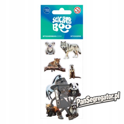 Naklejki 66x126mm DZIKIE ZWIERZĘTA 550332 STICKERBOO