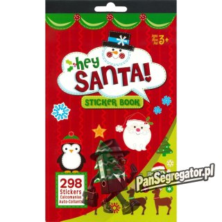 Naklejki HEY SANTA! 3 wzory x 2 plansze, 298 szt. 486340 TITANUM