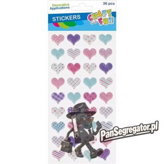 Naklejki Puffy SERCA 36szt 545809 CRAFT WITH FUN