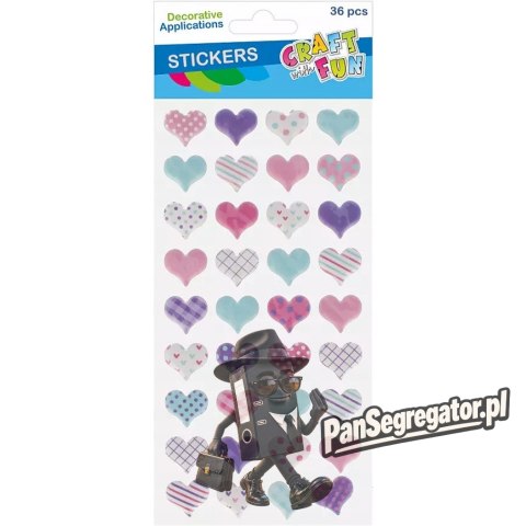 Naklejki Puffy SERCA 36szt 545809 CRAFT WITH FUN