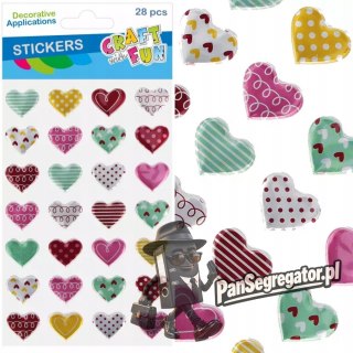 Naklejki SERCA metalik 28szt 545814 CRAFT WITH FUN
