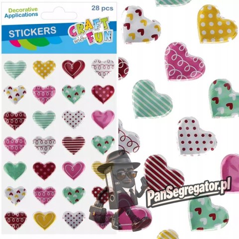 Naklejki SERCA metalik 28szt 545814 CRAFT WITH FUN