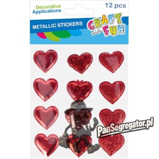 Naklejki SERCA metalizowane 12szt 521553 CRAFT WITH FUN