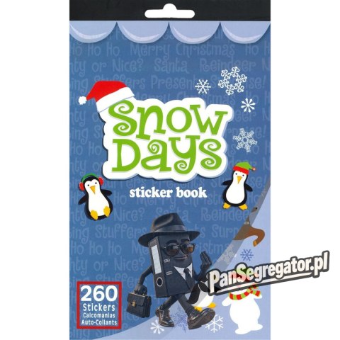 Naklejki SNOW DAYS 3 wzory x 2 ark., 260 szt. 486342 TITANUM