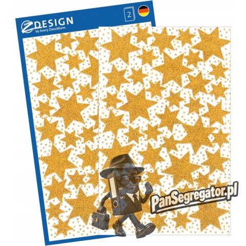 Naklejki Z-Design błyszczące - gwiazdki 52225 AVERY ZWECKFORM