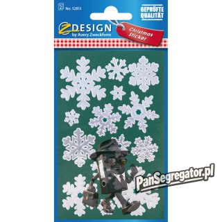 Naklejki Z-Design - srebrne śnieżki 52813 AVERY ZWECKFORM