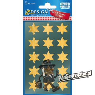 Naklejki Z-Design - złote gwiazdy 52801 AVERY ZWECKFORM