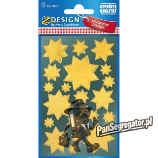 Naklejki Z-Design - złote gwiazdy 52807 AVERY ZWECKFORM