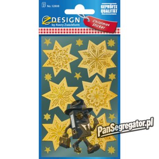 Naklejki Z-Design - złote gwiazdy 52808 AVERY ZWECKFORM