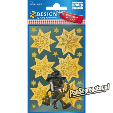 Naklejki Z-Design - złote gwiazdy 52808 AVERY ZWECKFORM