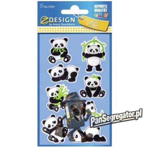 Naklejki dla dzieci 3D PANDY 57297 Z-DESIGN AVERY ZWECKFORM