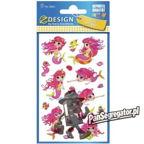 Naklejki dla dzieci BROKATOWA SYRENKA 56061 Z-DESIGN AVERY ZWECKFORM