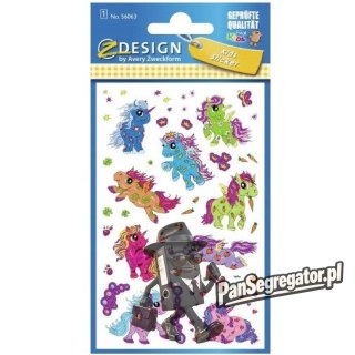 Naklejki dla dzieci BROKATOWE KONIKI 56063 Z-DESIGN AVERY ZWECKFORM