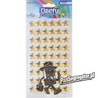 Naklejki dżety złote gwiazdki 10 mm DS40 BREWIS