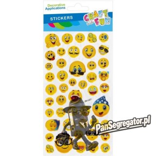 Naklejki emotki puffy 90x205mm 567336 CRAFT WITH FUN