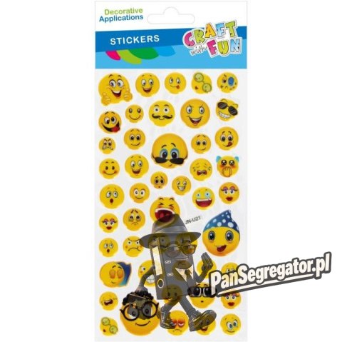 Naklejki emotki puffy 90x205mm 567336 CRAFT WITH FUN