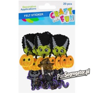 Naklejki filcowe Halloween mix 20szt. 572680 CRAFT WITH FUN