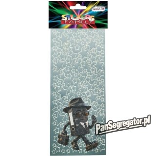 Naklejki gwiazdki złote/srebrne 10 cm x 23 cm NKX-5368 ALIGA