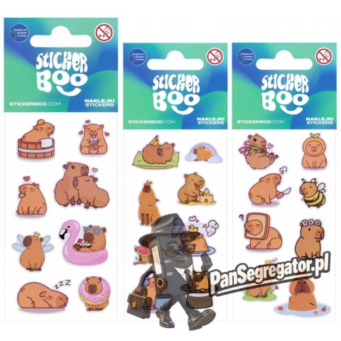 Naklejki kapibara mix 66x180mm STICKER BOO 572110