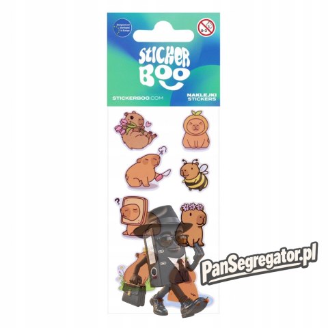 Naklejki kapibara mix 66x180mm STICKER BOO 572110