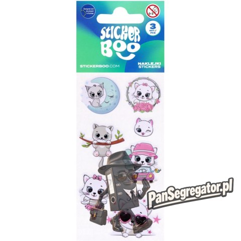 Naklejki kotki 66x180mm 3ark. STICKER BOO 568336