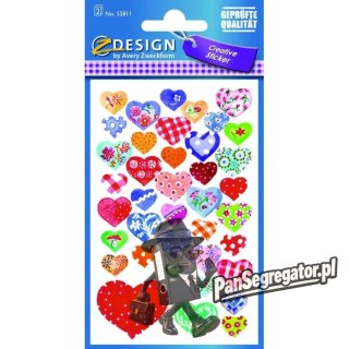 Naklejki kreatywne Serca 55811 Z-DESIGN CREATIV E AVERY ZWECKFORM