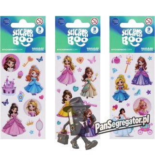 Naklejki księżniczki 66x180mm 3ark. STICKER BOO 568353