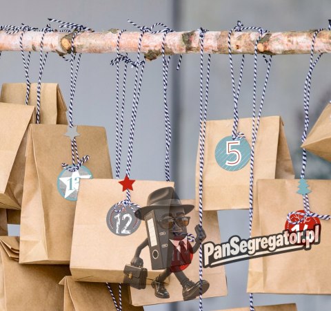 Naklejki papierowe ze srebrnymi tłoczeniami, na ark. A5 - numerki adwentowe Z-Design 54617