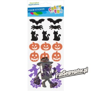 Naklejki piankowe Halloween mix 18szt. 572679 CRAFT WITH FUN