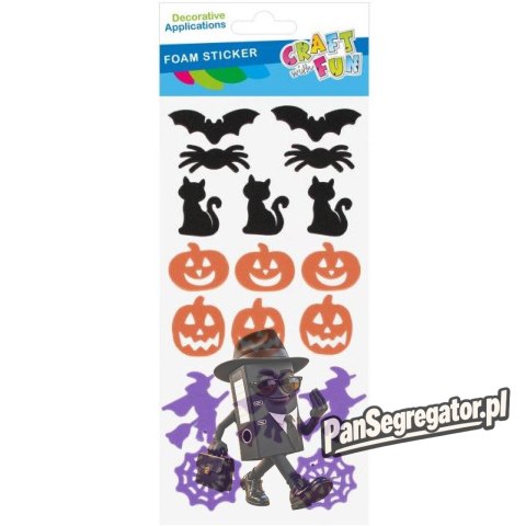 Naklejki piankowe Halloween mix 18szt. 572679 CRAFT WITH FUN