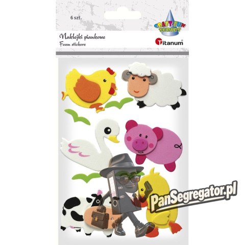 Naklejki piankowe ZWIERZĘTA ZAGRODOWE 307589 TITANUM