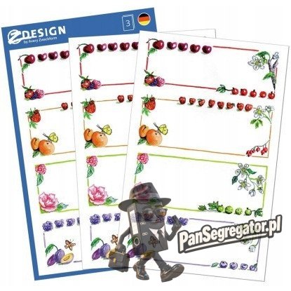 Naklejki spiżarniane na przetwory 59652 ZDESIGN AVERY ZWECKFORM