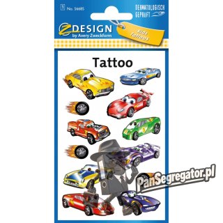 Naklejki tatuaże dla dzieci AUTA 56685 Z-DESIGN KIDS TATTOO AVERY ZWECKFORM