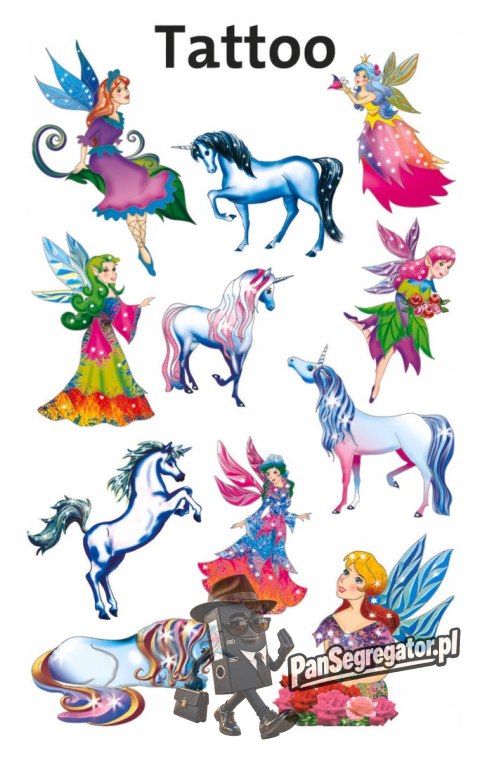 Naklejki tatuaże dla dzieci ELFY 56390 Z-DESIGN KIDS TATTOO AVERY ZWECKFORM