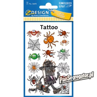 Naklejki tatuaże dla dzieci PAJĄKI 56693 Z-DESIGN KIDS TATTOO AVERY ZWECKFORM