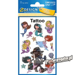 Naklejki tatuaże dla dzieci SYRENKI 56763 Z-DESIGN KIDS TATTOO AVERY ZWECKFORM