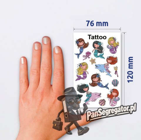 Naklejki tatuaże dla dzieci SYRENKI 56763 Z-DESIGN KIDS TATTOO AVERY ZWECKFORM