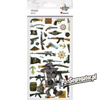 Naklejki wypukłe BROŃ 41szt. 470983 TITANUM