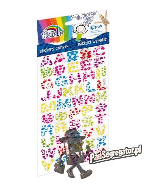 Naklejki wypukłe FIORELLO GR-NP134 literki 170-2483