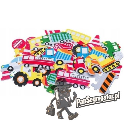 Naklejki z pianki PVC44 Transport 3 35szt. BREWIS
