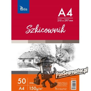 Szkicownik A4 150g 50ark KB010-A4 TETIS