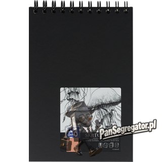 Szkicownik Sketchbook A5 50k 100g czarny 400152644 OXFORD