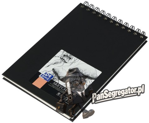 Szkicownik Sketchbook A5 50k 100g czarny 400152644 OXFORD