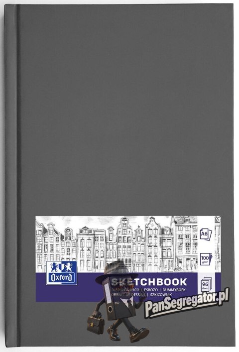 Szkicownik Sketchbook szyty A6 96k 100g mix kolorów 400152625 OXFORD